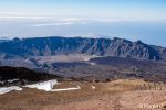 Der Blick hinunter in die Caldera von der Bergstation des Teleférico del Teide (aufgenommen letzte Woche)