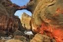 Vergängliche Schönheit: der leider nun eingestürzte Keyhole Arch am Cape Kiwanda bei Pacific City, Oregon
