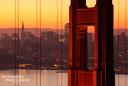 Der Sonnenaufgang am ersten Morgen von der Conzelman Road - Blick auf San Francisco durch die Golden Gate Bridge