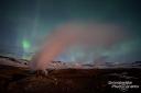 Schwierig zu verewigen, aber ein wahnsinnig tolles Erlebnis war die Aurora im Geothermalgebiet Hverarönd zu Füßen des Namasfjall.