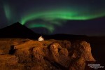Polarlichter aufgenommen bei Neumond in Arnarstapi auf Snaefellsnes (15 s, f/2.8, ISO 1000, Canon EOS 5D Mark II, Canon EF 16-35mm 1:2,8L II USM bei 16 mm)