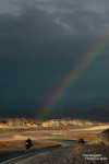 Und dann gab es zum krönenden Abschluss noch einen Regenbogen im Death Valley! Was für ein Tag! ;-)