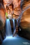 Für die meisten Besucher ist der zweite Kanarra Creek Waterfall nicht nur das Highlight sondern auch zugleich Umkehrpunkt der Wanderung.