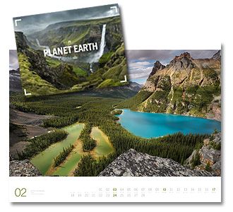 Planet Earth Kalender von Ackermann 2018