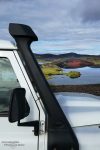 Schnorchelurlaub in Island in einem Land Rover Defender ;-)