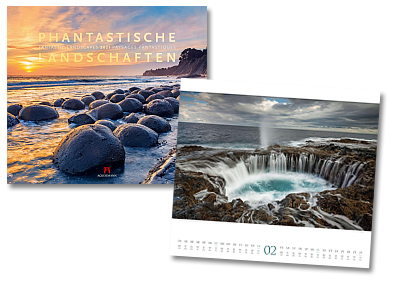 Phantastische Landschaften Kalender von Ackermann 2021