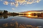 Für uns ist der Pfarrteich der beste Platz für den Sonnenuntergang im Guttauer Teichgebiet.